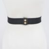 Plus-Size Stretch Belt with Oversized Chain Detail