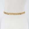 Monotone Metallic Slim Chain Belt – Plus Size