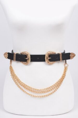 Plus Size Removable Chain Belt – Alloy & PU
