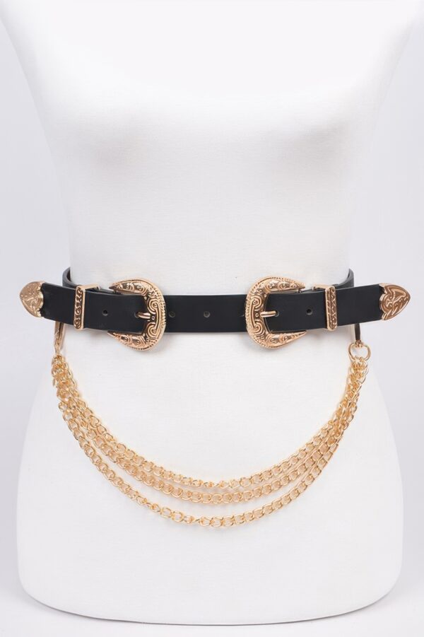 Plus Size Removable Chain Belt – Alloy & PU