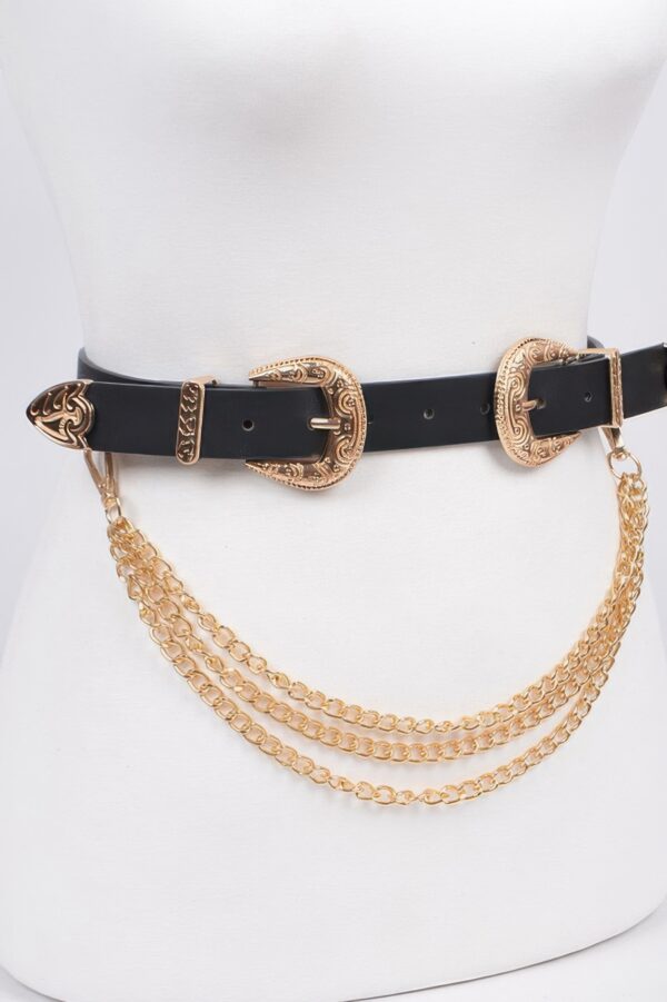 Plus Size Removable Chain Belt – Alloy & PU