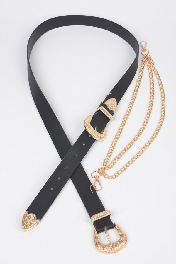 Plus Size Removable Chain Belt – Alloy & PU