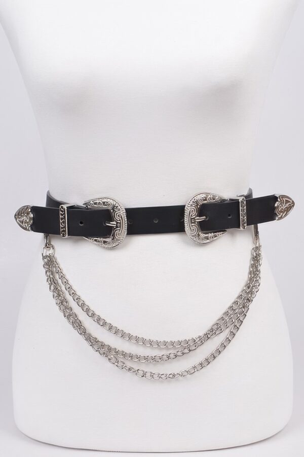 Plus Size Removable Chain Belt – Alloy & PU