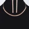 Rhinestone Choker & Earring Set – Slim Sparkle