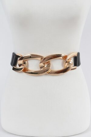 Oversize Chain Elastic Belt – Chain-Inspired Accent