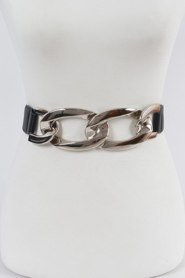 Oversize Chain Elastic Belt – Chain-Inspired Accent
