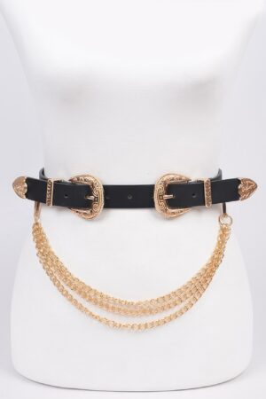 Removable Chain Belt – Slim Alloy & Polyurethane