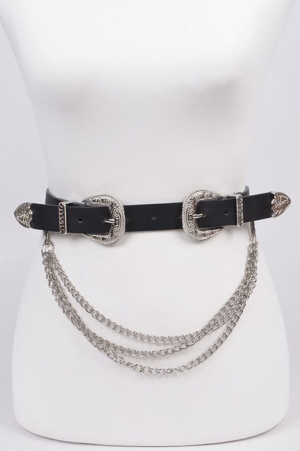 Removable Chain Belt – Slim Alloy & Polyurethane
