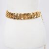 Oversized Chain Stretch Belt with Metal Links