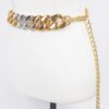 Oversized Chain Stretch Belt with Metal Links