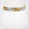 Oversized Chain Stretch Belt with Metal Links