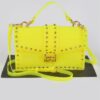 Studded Clear PVC Top-Handle Clutch – Structured