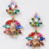 Multi-Stone Party Earrings – Clustered Sparkle