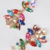 Multi-Stone Party Earrings – Clustered Sparkle