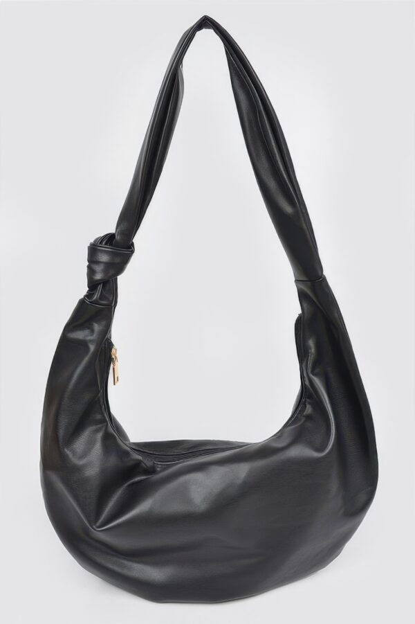 Faux Leather Hobo Bag – Soft Slouch Silhouette
