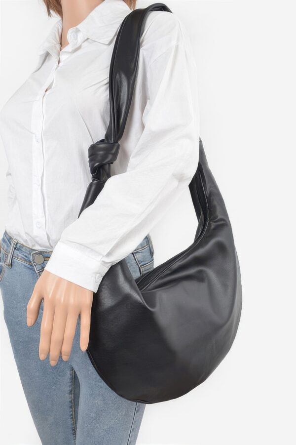 Faux Leather Hobo Bag – Soft Slouch Silhouette
