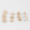 Circle Stud Earrings Set – Polished Minimalist 0.6 in