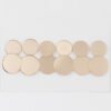 Circle Stud Earrings Set – Polished Minimalist 0.6 in
