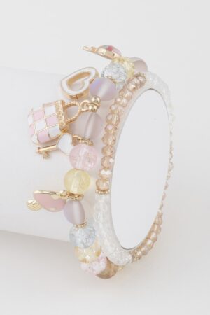 Sweet Charms Beaded Bracelet – Charm Accent