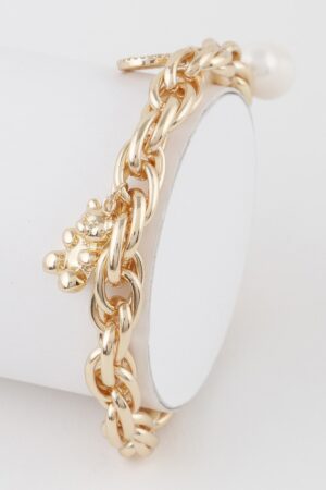 Teddy Bear Chain Bracelet – Playful Polished Charm