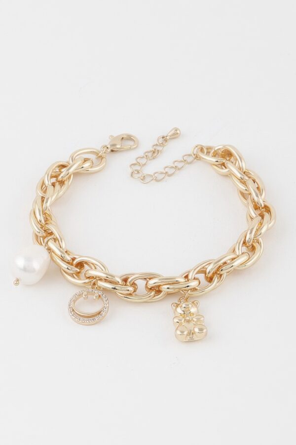 Teddy Bear Chain Bracelet – Playful Polished Charm