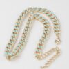 Curb Chain Necklace – 16″ Polished Metal