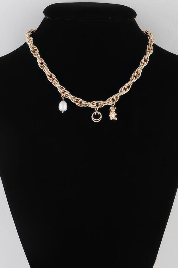 Delicate Charm-Accent Chain Necklace – 16-inch