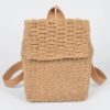 Woven Cotton Mini Backpack – Compact Casual Carryall
