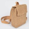 Woven Cotton Mini Backpack – Compact Casual Carryall