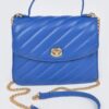 Quilted Top Handle Flap Bag – Structured PU Satchel