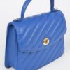 Quilted Top Handle Flap Bag – Structured PU Satchel