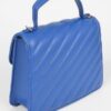 Quilted Top Handle Flap Bag – Structured PU Satchel
