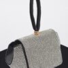 Rhinestone Flap Clutch with Wrist Band – Evening Sparkle