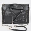 Faux Leather Novelty Bag – Slim Elongated Silhouette