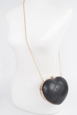 Quilted Heart Crossbody Bag – Playful Heart Shape