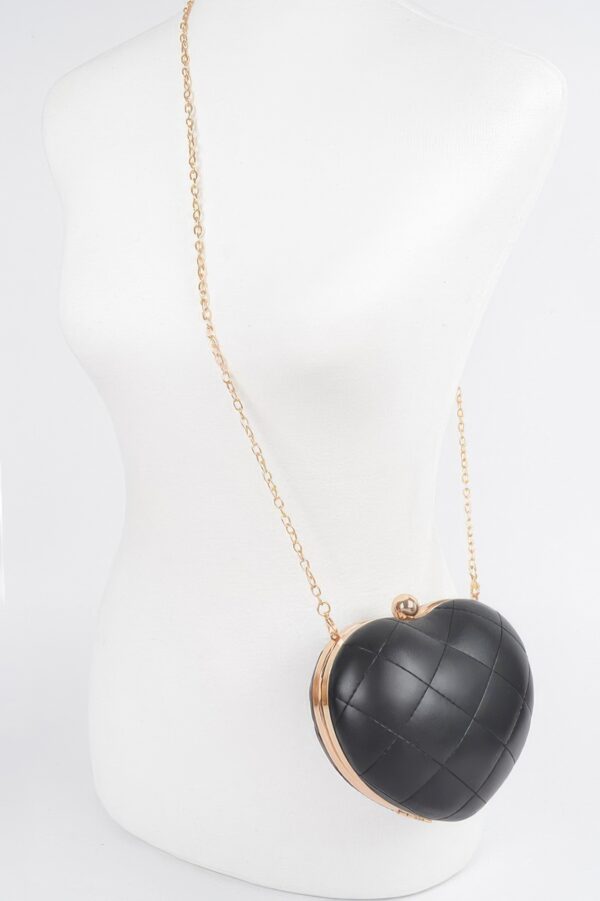Quilted Heart Crossbody Bag – Playful Heart Shape
