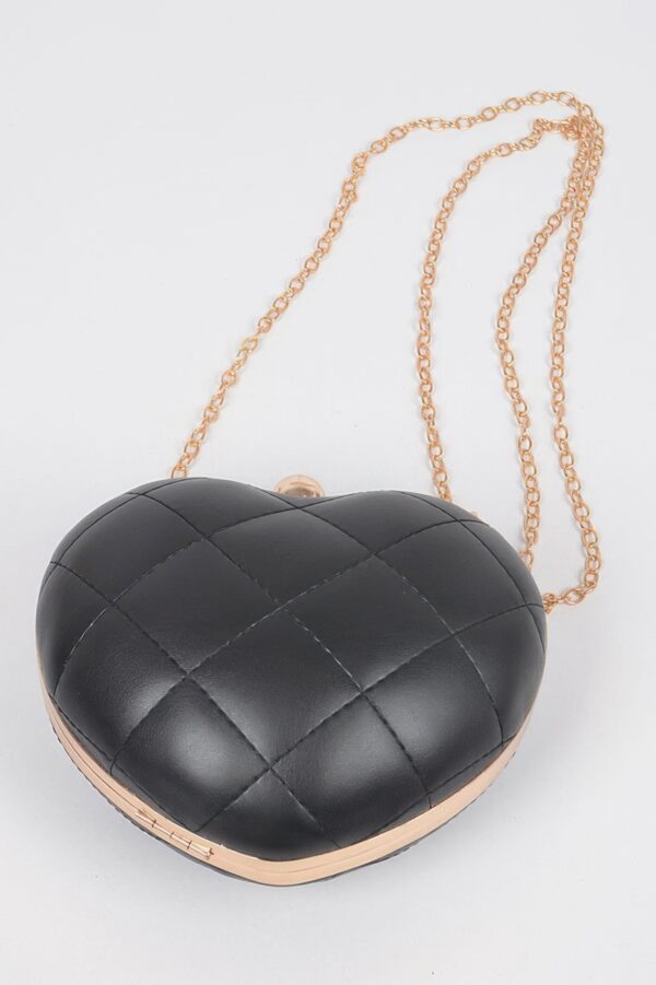 Quilted Heart Crossbody Bag – Playful Heart Shape