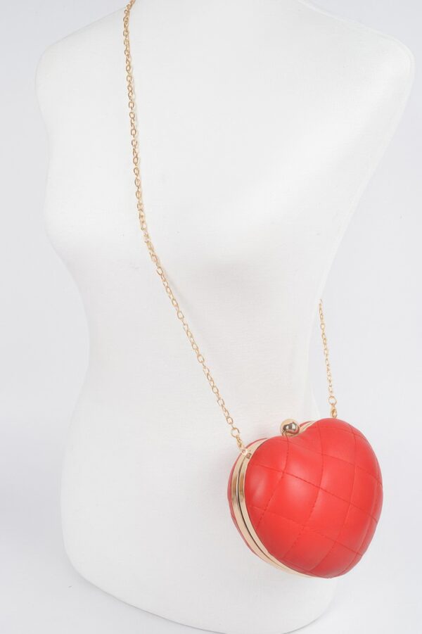 Quilted Heart Crossbody Bag – Playful Heart Shape