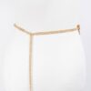 Butterfly Buckle Layered Chain Waist Belt