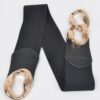 Oversized Chain-Link Plus Size Elastic Belt