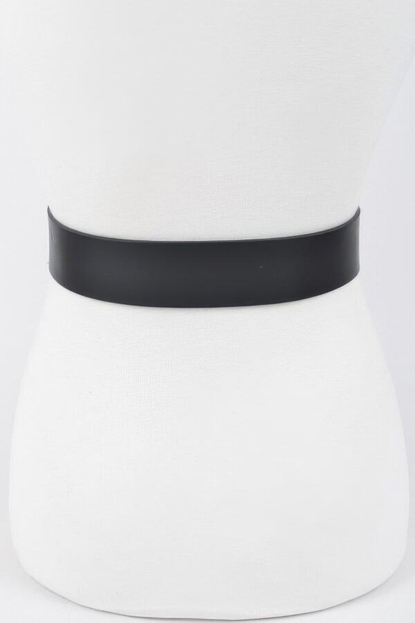Rhinestone Round-Buckle Plus-Size Wide Belt