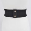 Plus Size Elastic Belt with Metal Buckle