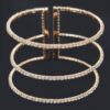 Open Rhinestone Cuff Bracelet – Sparkle Finish