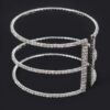 Open Rhinestone Cuff Bracelet – Sparkle Finish