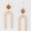 Textured Arch Earrings – Elongated Sculptural Hoops