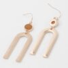 Textured Arch Earrings – Elongated Sculptural Hoops