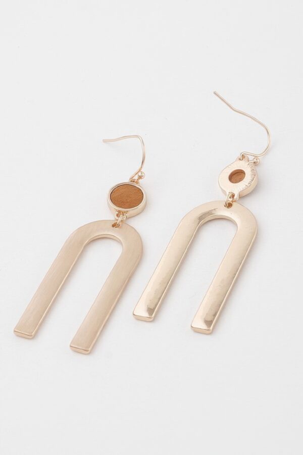 Textured Arch Earrings – Elongated Sculptural Hoops