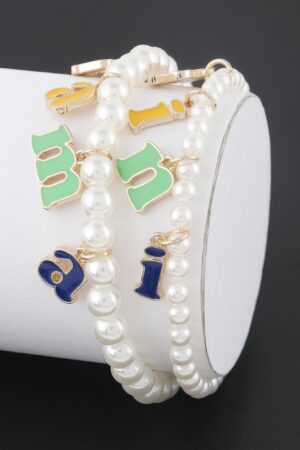 Mini Mama Beaded Bracelet with ‘mama’ Lettering