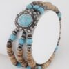 Vintage Stone Beaded Bracelet – Textured Layer