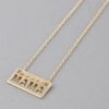 Mama Plate Necklace – Sleek 16-inch Plate Pendant
